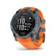 Garmin Instinct 3 SOLAR okosóra szürke 50 mm, narancs szilikon szíjjal