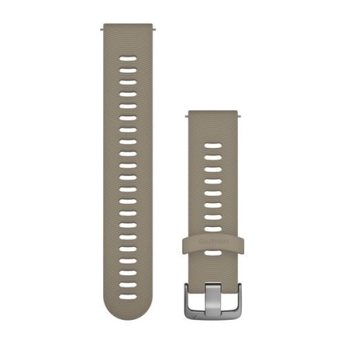 Garmin Quick Release óraszíj, 20 mm - homokkő szilikon, rozsdamentes csat (Forerunner 645)