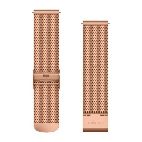 Garmin Quick Release óraszíj, 20 mm - rose gold fém, Milanese, 18K rose gold PVD csat, 125-197 mm (Vívomove 3)