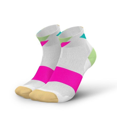 Incylence Ultralight Stirkes Short futózokni White Pink