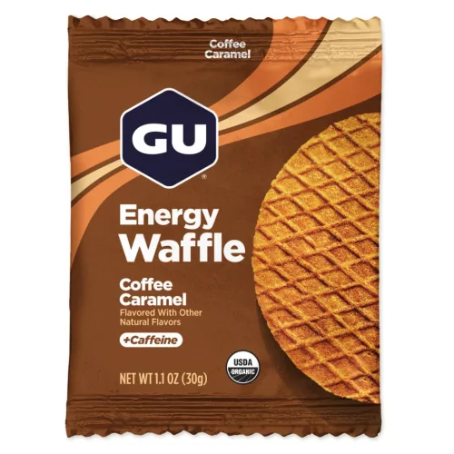 Gu Energy Waffel - 32 g karamell - kávé