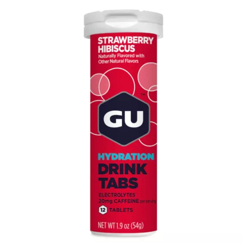 Gu Energy Hydration Drink Tabs pezsgőtabletta - 12 db Eper hibiszkusz