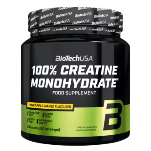 BioTechUSA 100% Creatine Monohydrate - 300 g ananász - mangó