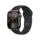 Apple Watch Series 10 GPS + Cellular 42 mm palaszürke titán tok fekete szilikon sportszíj