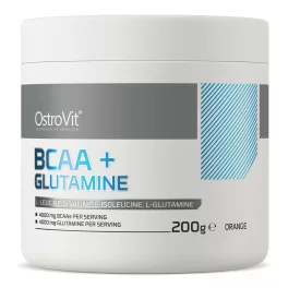 OstroVit BCAA + Glutamine 200 g - Narancs