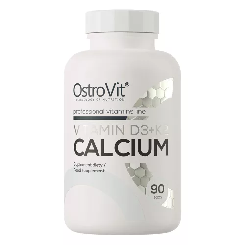 OstroVit Vitamin D3 + K2 + Calcium - 90 tabletta
