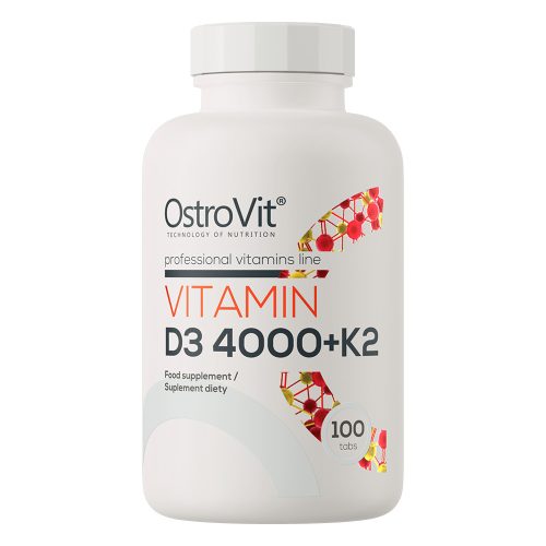 OstroVit Vitamin D3 4000 IU + K2 - 100 tabletta