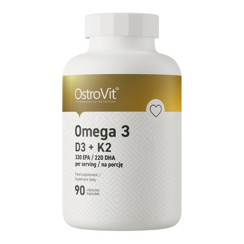 OstroVit Omega 3 D3+K2 - 90 kapszula