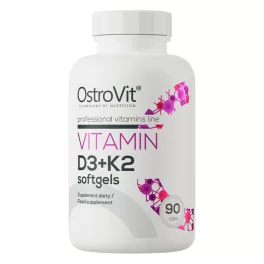 OstroVit  Vitamin D3 + K2 - 90 lágykapszula