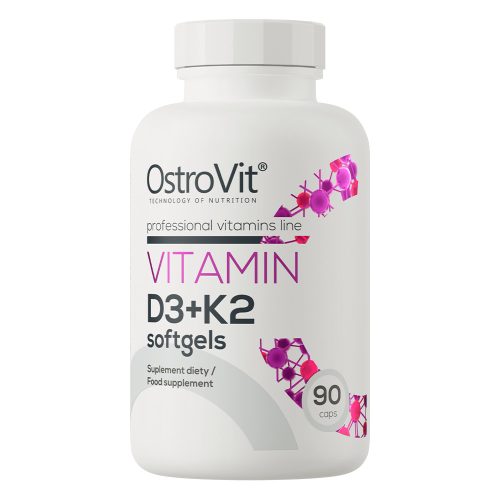 OstroVit Vitamin D3 + K2 - 90 lágykapszula