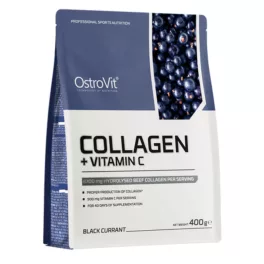 OstroVit Collagen + Vitamin C 400 g - Feketeribizli