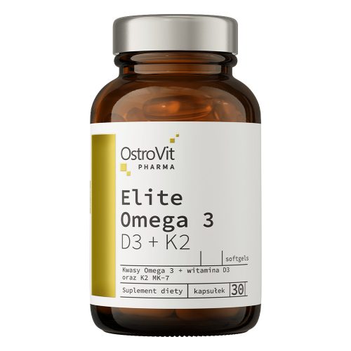 OstroVit Pharma Elite Omega 3 D3 + K2 - 30 kapszula