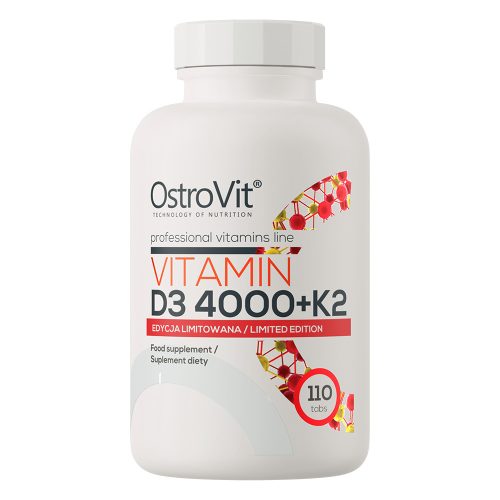 OstroVit Vitamin D3 4000 IU + K2 - 110 tabletta