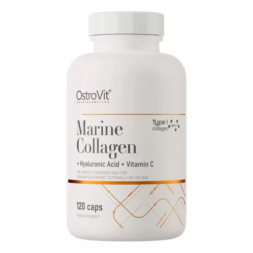 OstroVit Marine Collagen + Hyaluronic Acid + Vitamin C - 120 kapszula