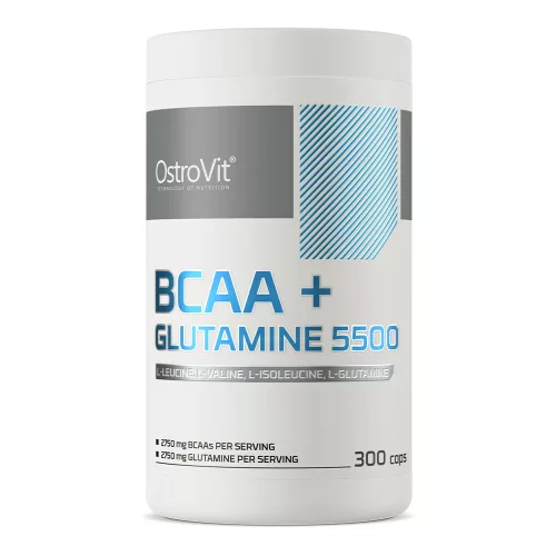 OstroVit BCAA + Glutamine 5500 mg - 300 kapszula
