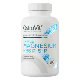 OstroVit Triple Magnesium + B6 P-5-P - 90 kapszula