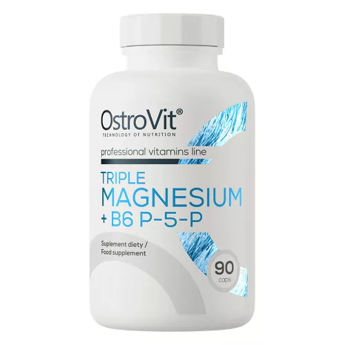 OstroVit Triple Magnesium + B6 P-5-P - 90 kapszula