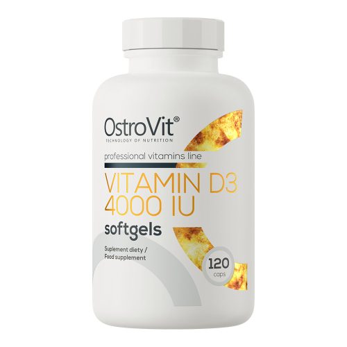 OstroVit Vitamin D3 4000 IU - 120 lágykapszula