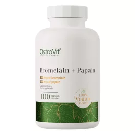OstroVit Bromelain + Papain VEGE - 100 kapszula