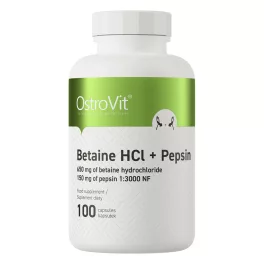 OstroVit Betaine HCl + Pepsin - 100 kapszula