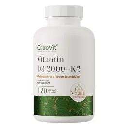 OstroVit Vitamin D3 2000 IU + K2 VEGE  - 120 kapszula