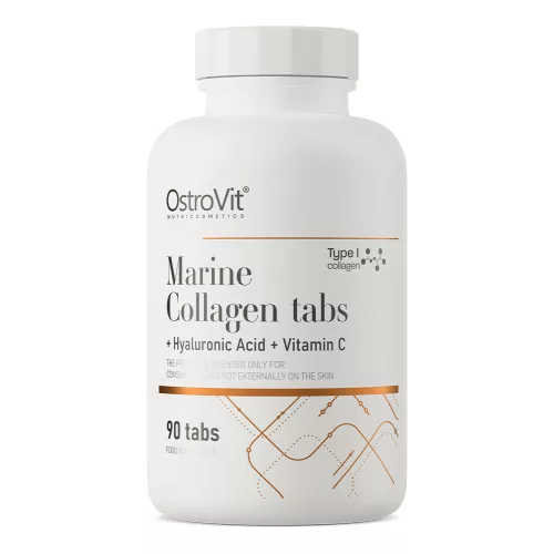 OstroVit Marine Collagen + Hyaluronic Acid and Vitamin C - 90 tabletta