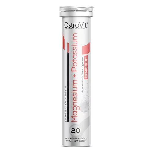 OstroVit Magnesium + Potassium Pezsgőtabletta 20 db - Grapefruit