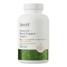 OstroVit Turmeric + Black Pepper + Ginger VEGE - 90 kapszula