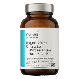   OstroVit Pharma Magnesium Citrate + Potassium + B6 P-5-P - 90 kapszula