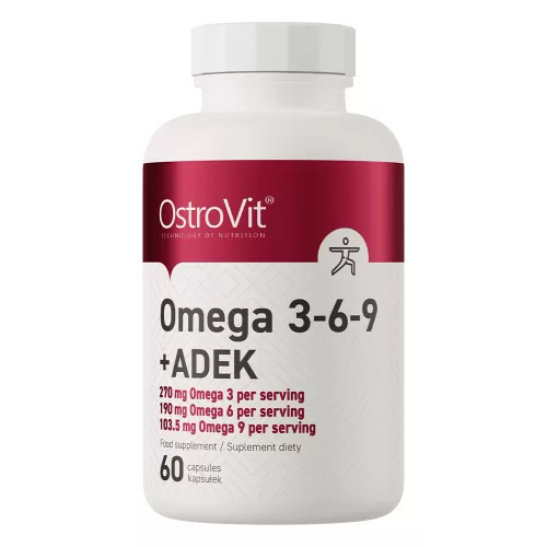 OstroVit Omega 3-6-9 + ADEK - 60 kapszula