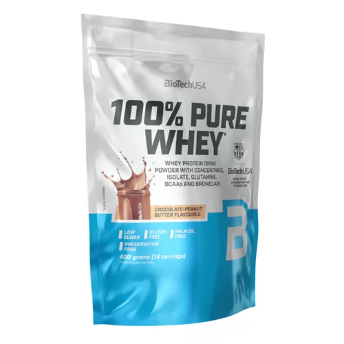 BioTechUSA 100% Pure Whey - 400 g csokoládé - mogyoróvaj