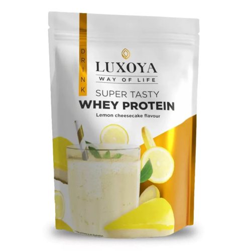 Luxoya Super Tasty Whey Protein 450 g DOY - Citromos sajttorta