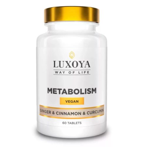 Luxoya Metabolism with Ginger & Cinnamon & Curcumin - 60 tabletta
