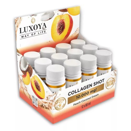 Luxoya Collagen Shot 12x60 ml - Őszibarack kókusz