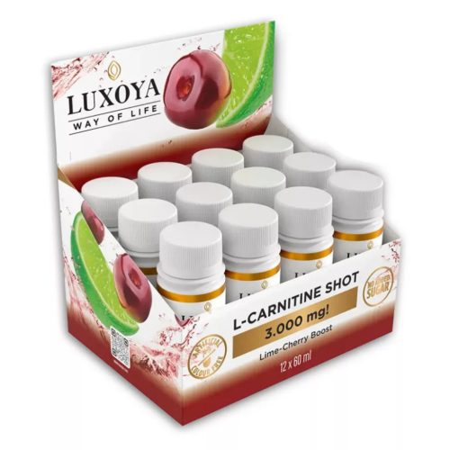 Luxoya L-Carnitine Shot 12x60 ml - Meggy lime