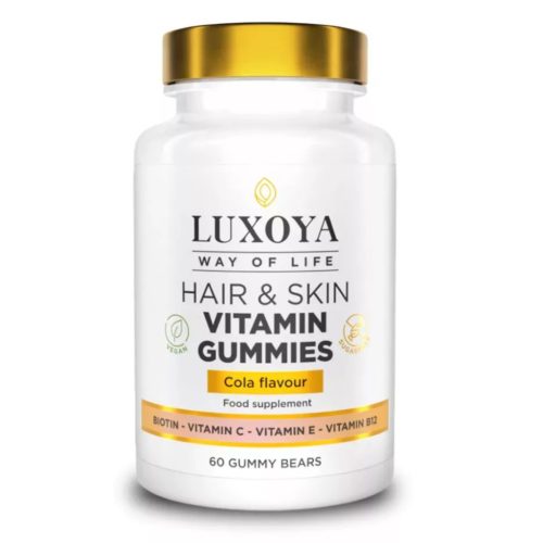 Luxoya Hair & Skin Vitamin Gummies with Biotin & C-Vitamin & E-Vitamin - 60 db