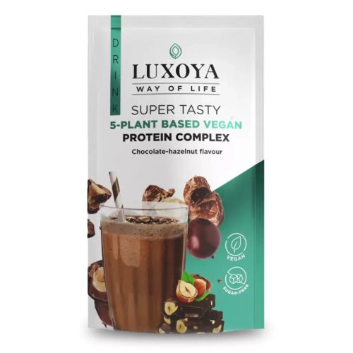 Luxoya Super Tasty 5-plant based VEGAN Protein Complex 30 g - Csokoládé mogyoró
