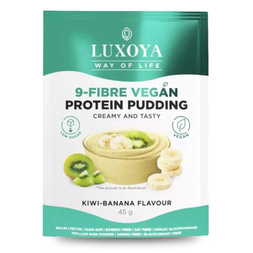 Luxoya 9-Fiber Vegan Protein Rostpuding 45 g - Kiwi banán