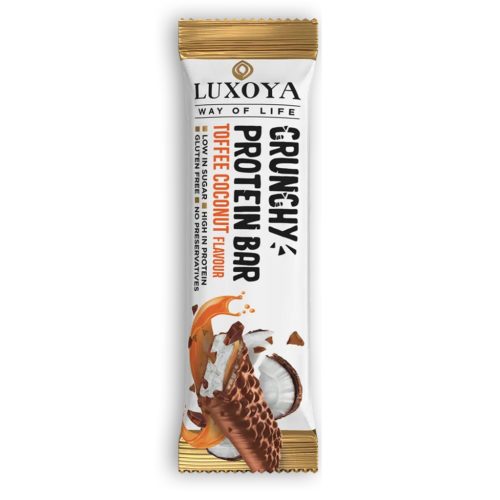Luxoya Crunchy Protein Bar 45 g - Kókusz karamell
