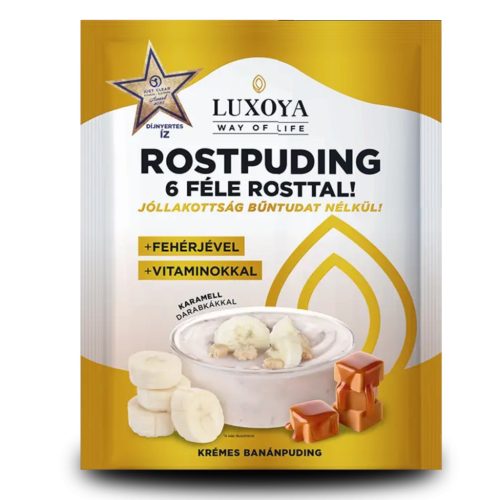 Luxoya Fiber Rostpuding 25 g - Karamell banán