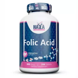 Haya Labs Folic Acid 800mcg - 250 db tabletta