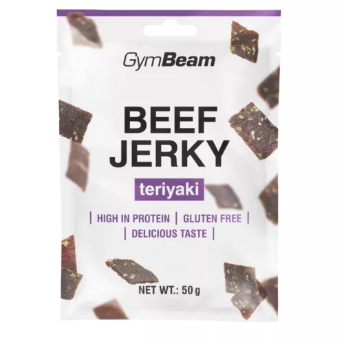 GymBeam Beef Jerky - 50 g teriyaki