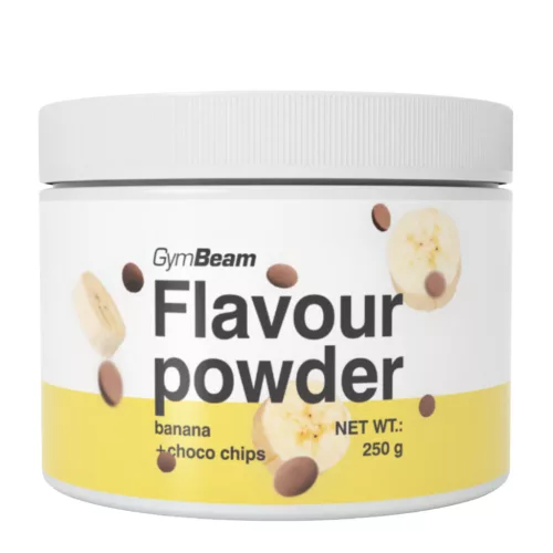 GymBeam Flavour powder - 250 g csokidarabos - banán