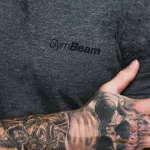 GymBeam Basic férfi póló - sötét szürke