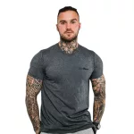 GymBeam Basic férfi póló - sötét szürke
