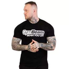 GymBeam Beam póló - Fekete S