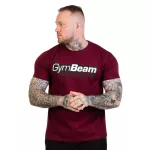 GymBeam Beam póló - Burgundy S