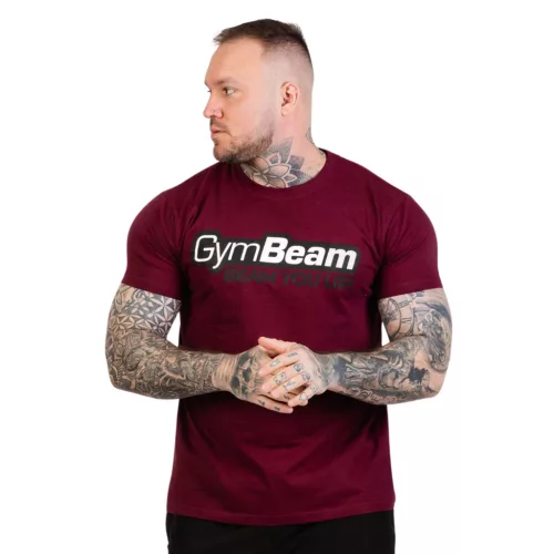 GymBeam Beam póló - Burgundy S