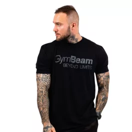 GymBeam Beyond Limits férfi póló - fekete