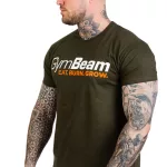 GymBeam Grow férfi póló - Military zöld